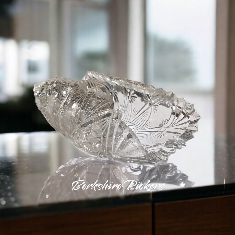 Antique Duncan & Miller Relish Dish‎ clear EAP